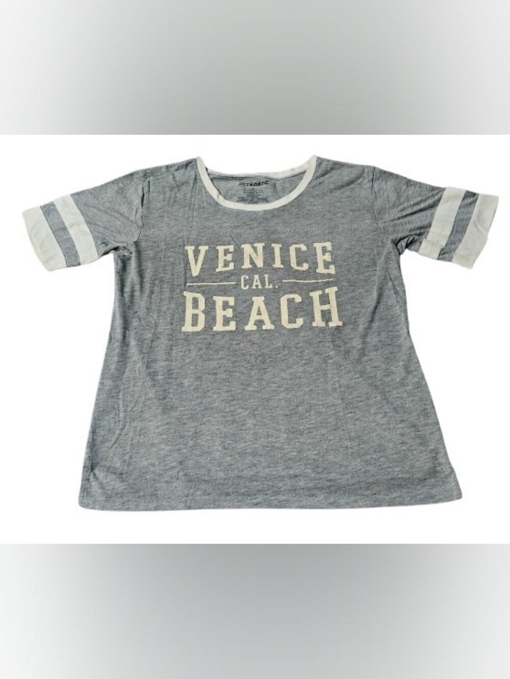 Stranded Venice Beach Grey/White Tee Size XL